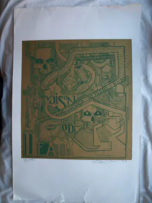 Henk Schiffmacher - Henk Schiffmacher : Zeefdruk – Poison – 1993 kopen? Bied vanaf 50!