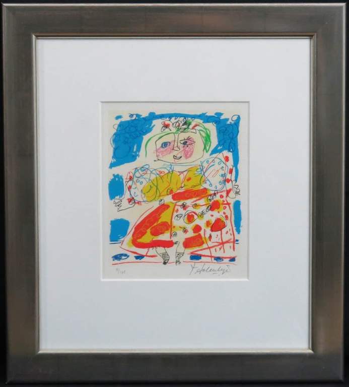 Kees Salentijn: Litho, Zonder titel - Ingelijst kopen? Bied vanaf 40!