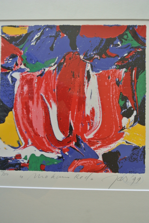 Mooie Zeefdruk van JAS (Johan Adriaan Smit)  -MOKUM RED- 1999. Ingelijst  kopen? Bied vanaf 79!
