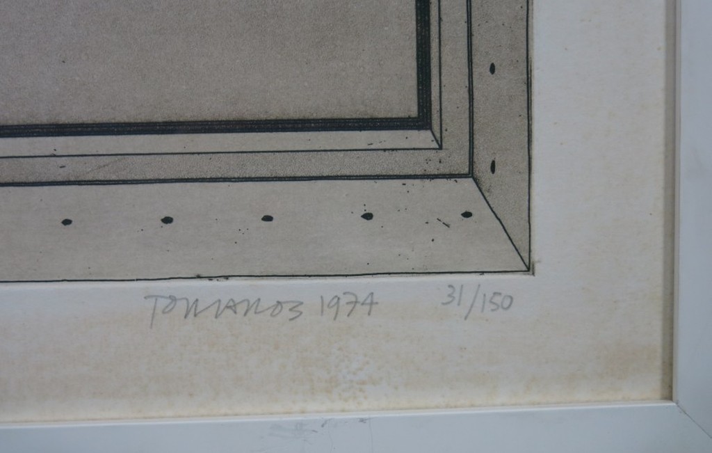 Ton van Os: Ets, Zonder titel II -Ingelijst kopen? Bied vanaf 35!