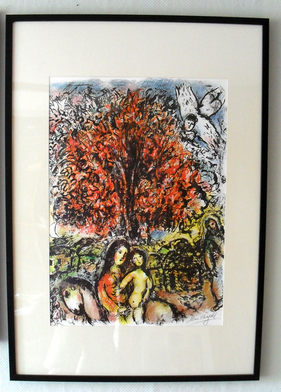 Marc Chagall/Affiche Saint Familie offsetlitho drukgesign. kopen? Bied vanaf 1!