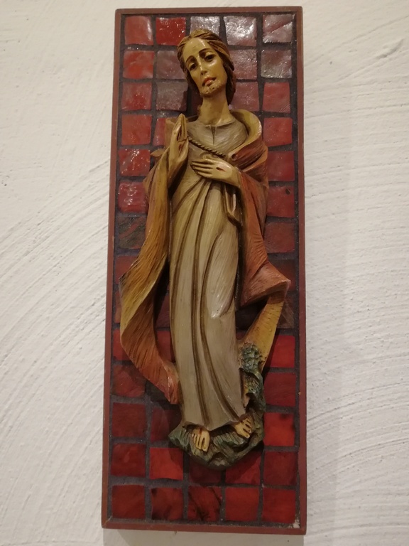 oud religieus wand stuk- periode 1950 - 1960 - mozaik belegd kopen? Bied vanaf 15!