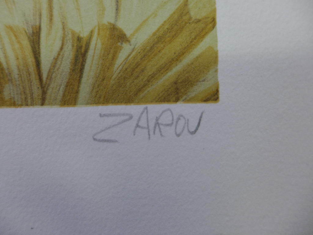Lithografie - Zarou, Landschap kopen? Bied vanaf 25!