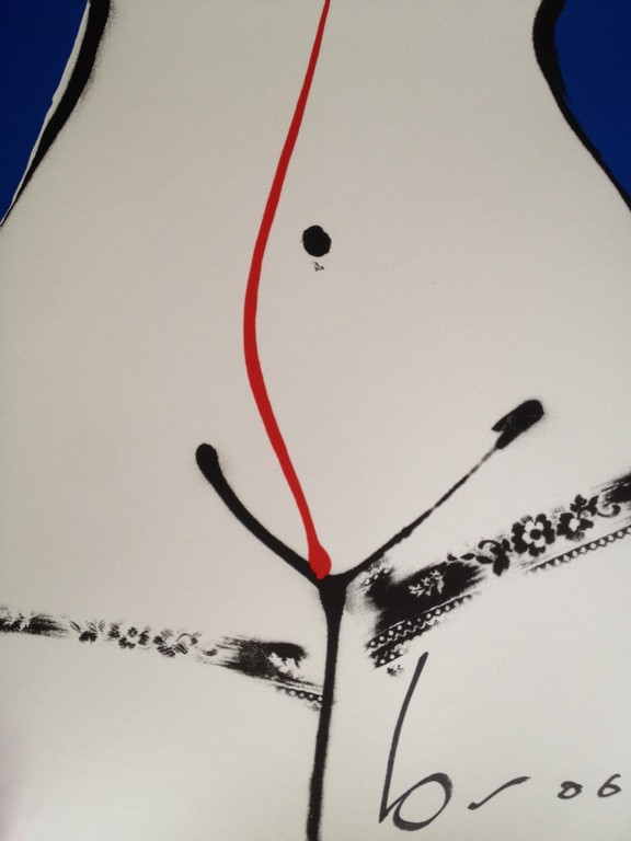 Herman Brood, grote gesigneerde zeefdruk, Hips verkocht voor € 200!