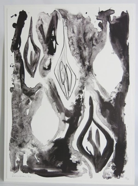 Richard Bouwman: Litho, Compositie in zwart kopen? Bied vanaf 1!