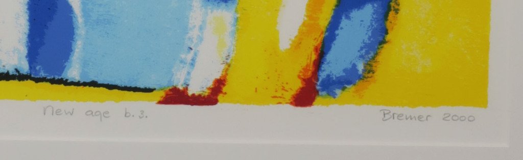 Saskia Bremer: Zeefdruk, New age b.3. - Ingelijst kopen? Bied vanaf 20!