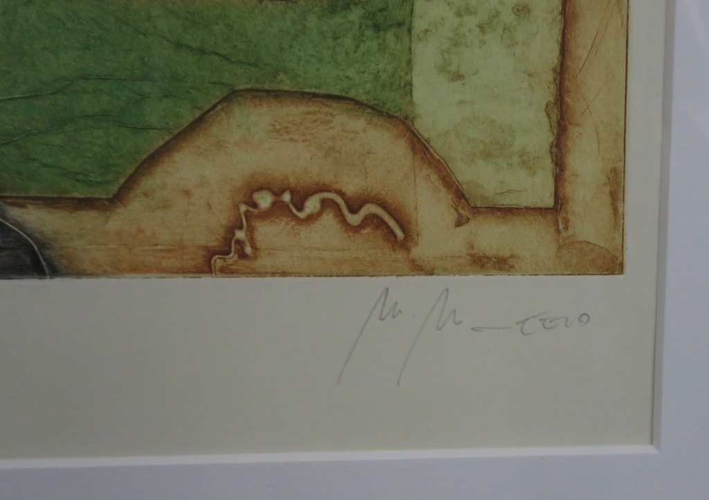 Onbekend gesigneerd: Ets, Z.T. - Ingelijst kopen? Bied vanaf 1!