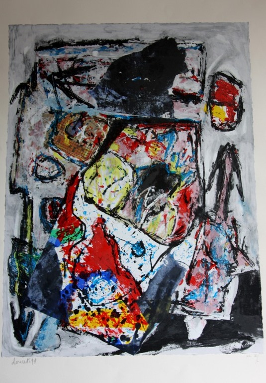 Jacques Doucet, Zeefdruk op papier, z.t.  verkocht voor € 170!