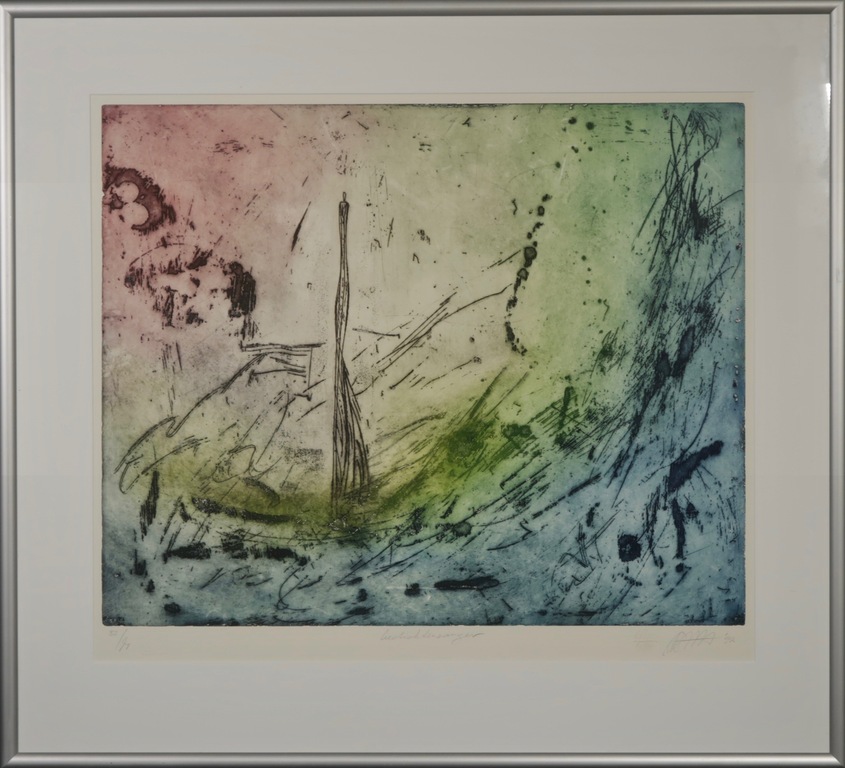 Ad Arma: Ets, Gedichtenvanger - Ingelijst verkocht voor € 51!