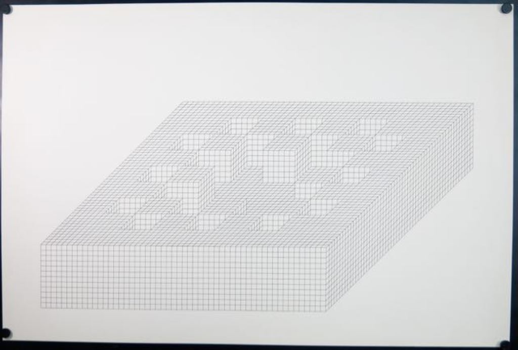 Ewin Heerich: Zeefdruk, Geometrische compositie kopen? Bied vanaf 1!