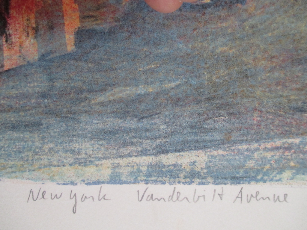 Jeroen Hermkens, litho New York Vanderbilt Avenue 1995 kopen? Bied vanaf 100!