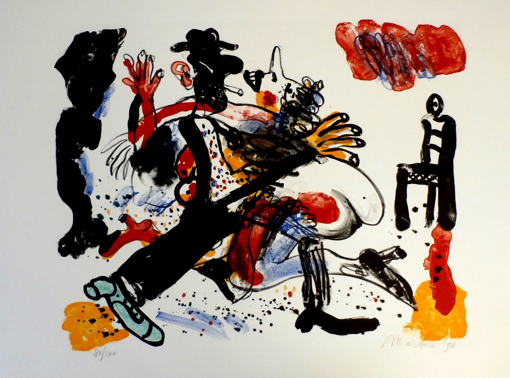 Anton Martineau - Litho: Tango 4 - 1998 verkocht voor € 75!