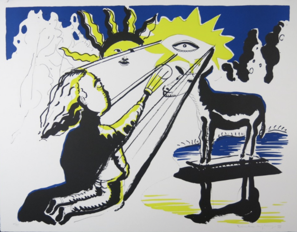 Rinke Nijburg: Litho, Hert van Hubertus kopen? Bied vanaf 1!