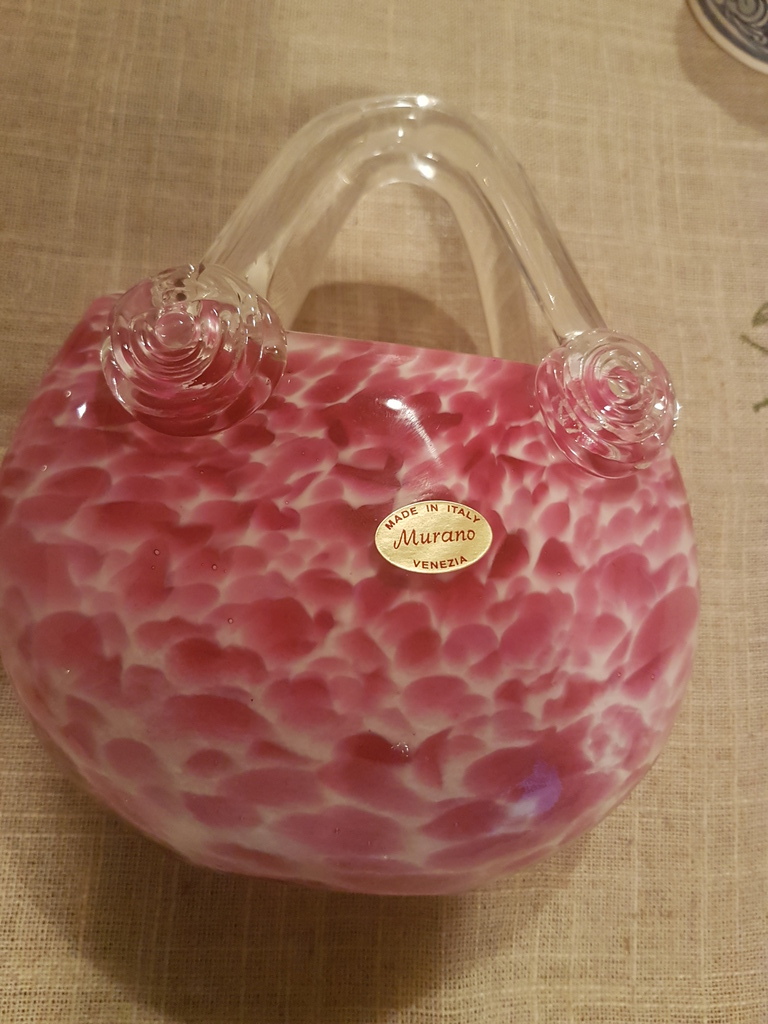 Vaasvormig bag in Murano glas anni 65/75 max-Venezia Italia kopen? Bied vanaf 18!