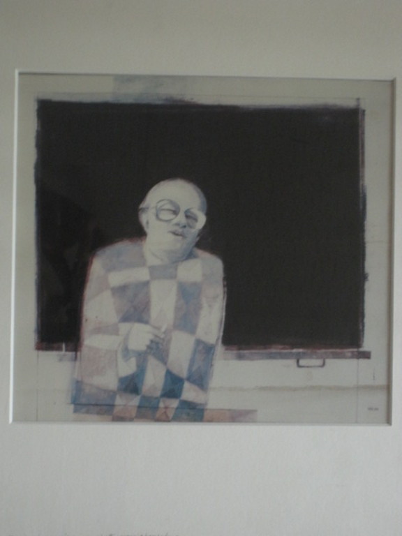 Zeldzaam werk van Joop van Kuik ! "de Onderwijzer"  Litho met opdracht uit 1984 kopen? Bied vanaf 1!