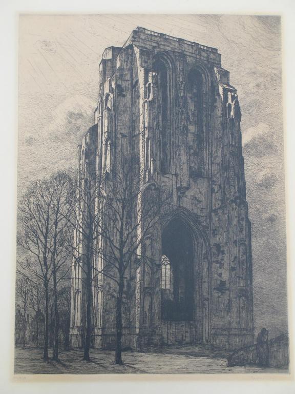 Eugene Lucker. St.-Lievensmonstertoren Zierikzee, Ets kopen? Bied vanaf 80!