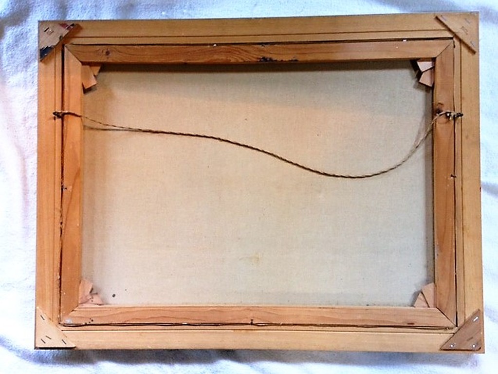 Jan Kelderman (1914-1990), olieverf op doek, Zicht op de plaats Hoorn kopen? Bied vanaf 50!