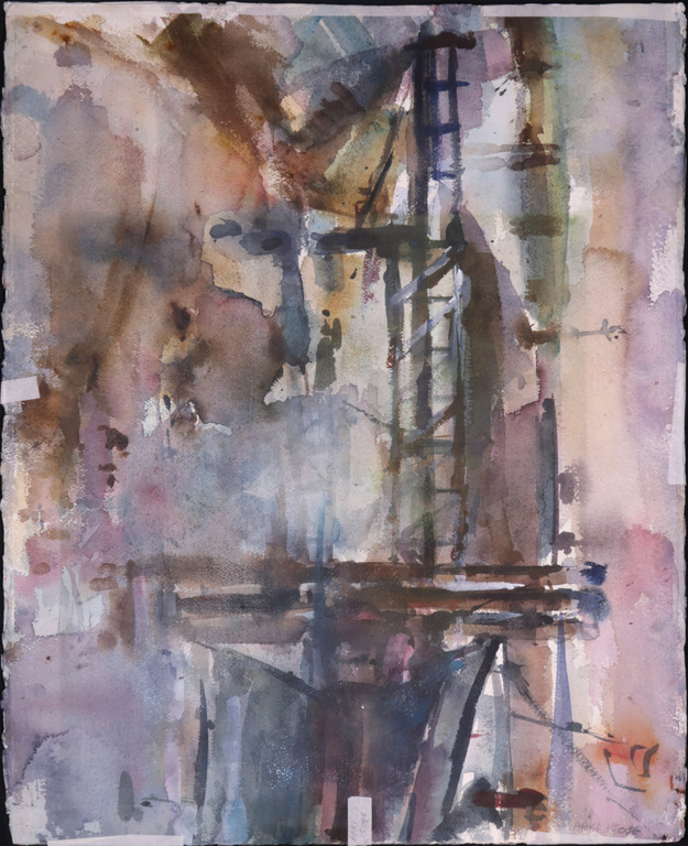 Onbekende kunstenaar: Dubbelzijdig aquarel op papier, Zonder titel kopen? Bied vanaf 1!