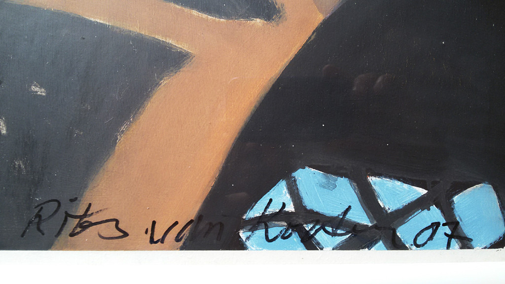 Rits van Kooten -  La Sagrada Familia, olieverf (mooi ingelijst, zeer groot) kopen? Bied vanaf 350!