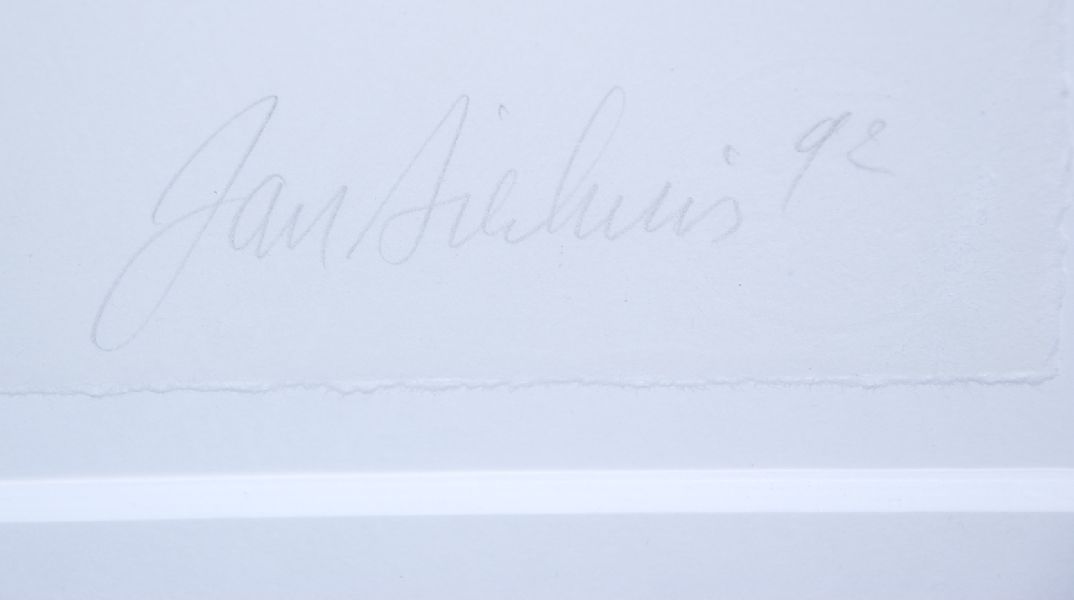 Jan Sierhuis: Kleurenlitho. Schreeuwende figuren kopen? Bied vanaf 100!