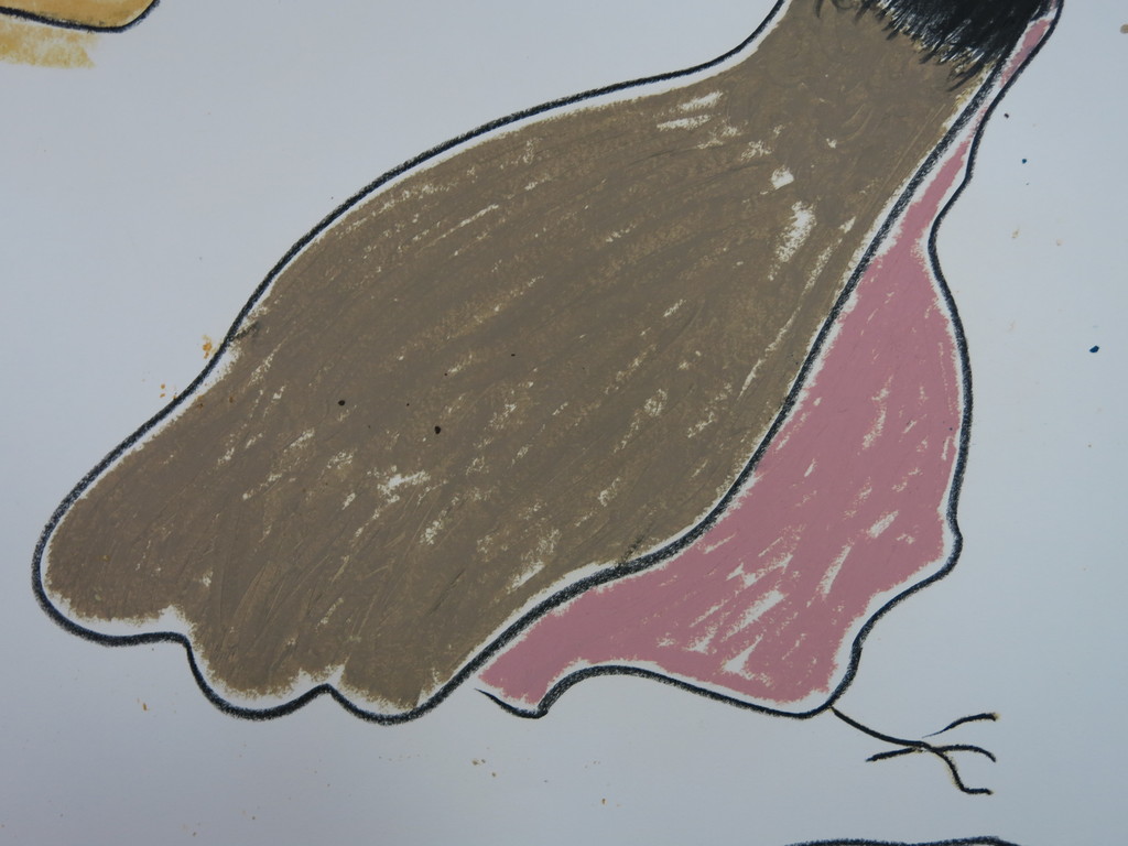 Ruud Dijkers: Gemengde techniek op papier, Paddestoel kopen? Bied vanaf 1!