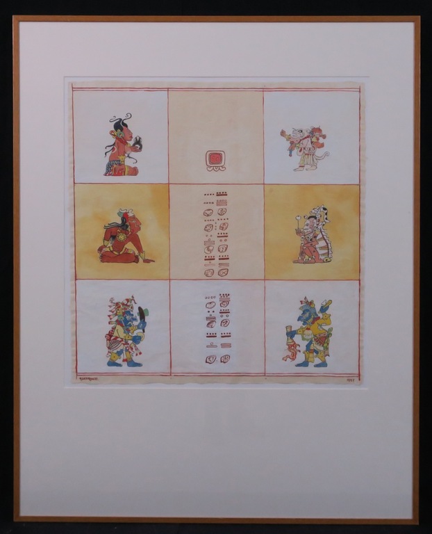 Hans Geernaert: Aquarel, Venus calender - Ingelijst (groot) kopen? Bied vanaf 1!