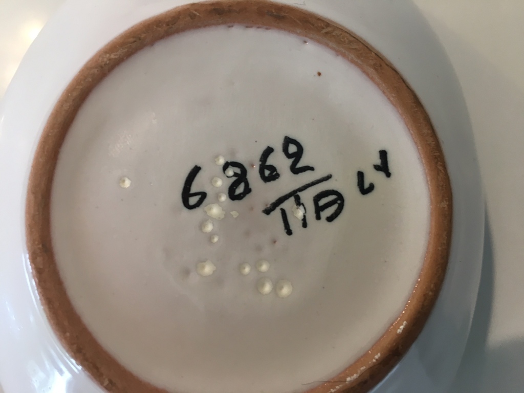 Fratelli Fanciulacci - Vintage Fifties schaaltje met hand beschilderd decor kopen? Bied vanaf 12!