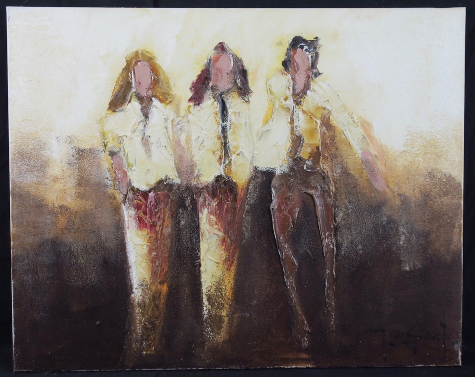 Jochem de Graaf: Olieverf op doek, Mensen (groot) kopen? Bied vanaf 100!