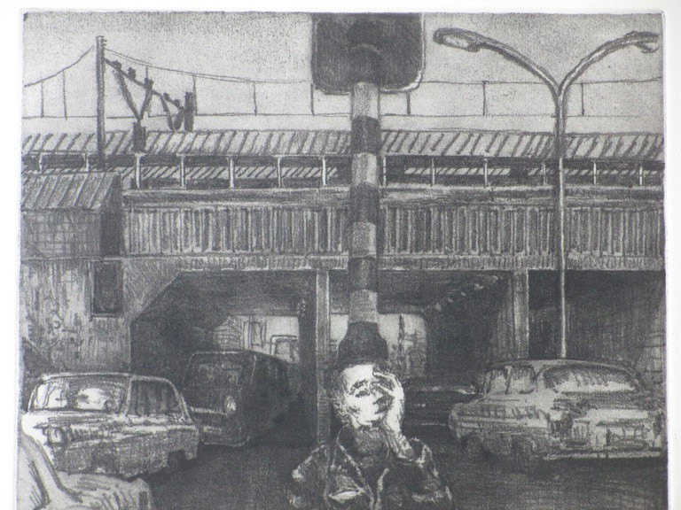 Pol Jong, Stationsweg Leiden, Ets kopen? Bied vanaf 40!