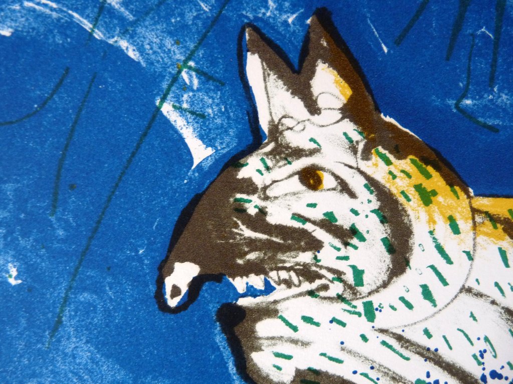 Lucebert - litho -  Man met hond kopen? Bied vanaf 129!