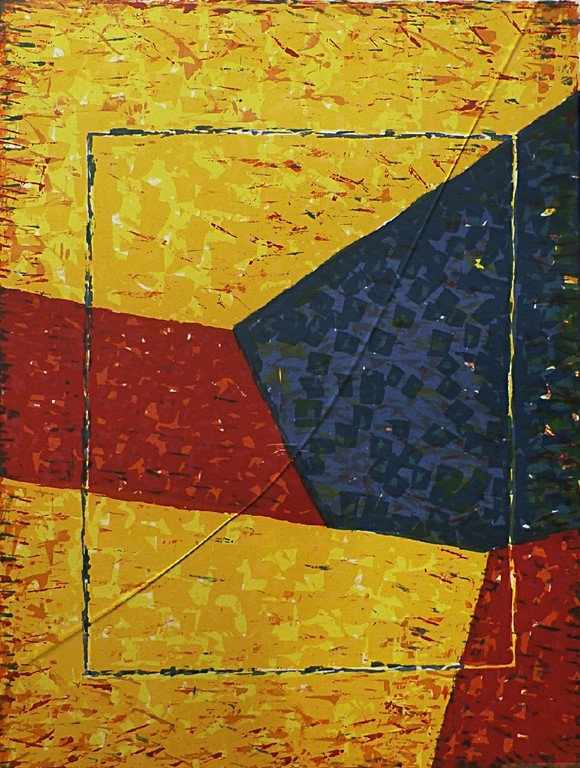 Pia Andersen - zeefdruk: Paisaje D'otono 1 - ingelijst verkocht voor € 49!