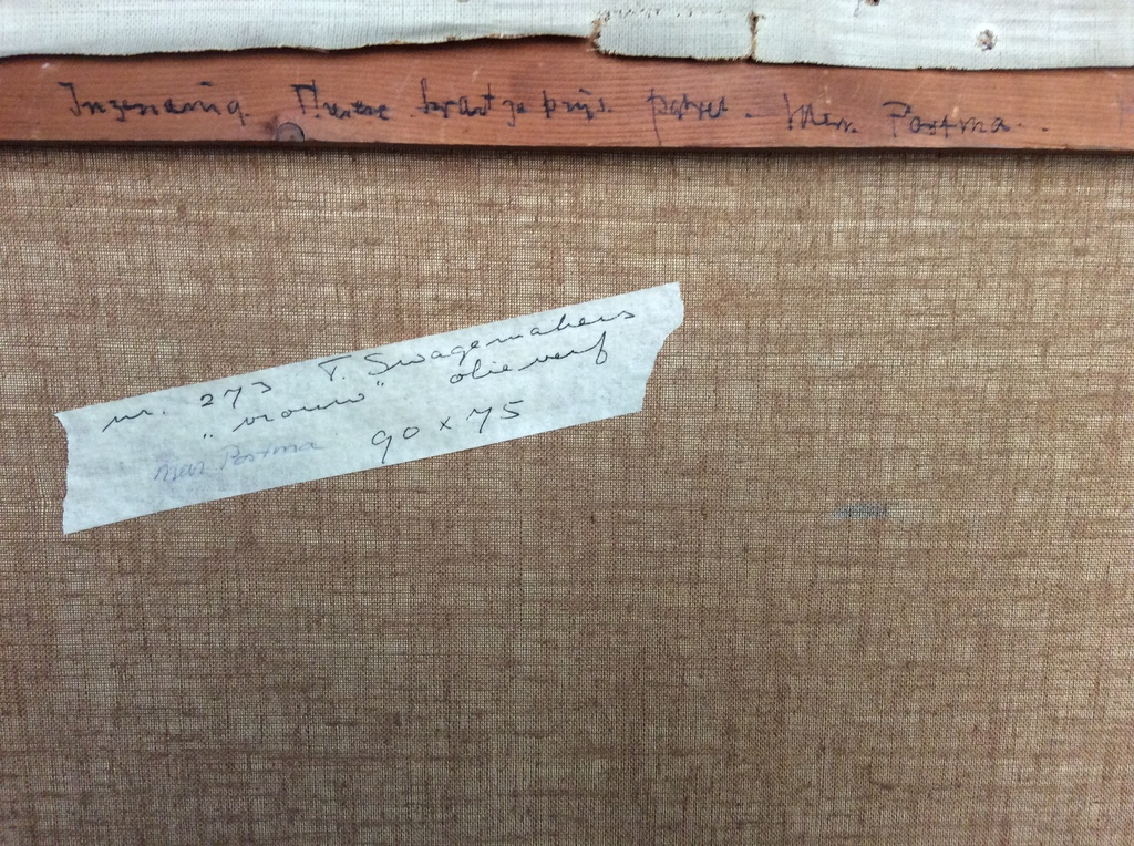 Theo Swagemakers 1898-1994): Portret van mevrouw Postma kopen? Bied vanaf 290!