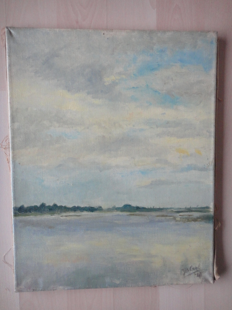 Johannes Baptista Crol, olieverf op board, 'plasgezicht'. kopen? Bied vanaf 1!