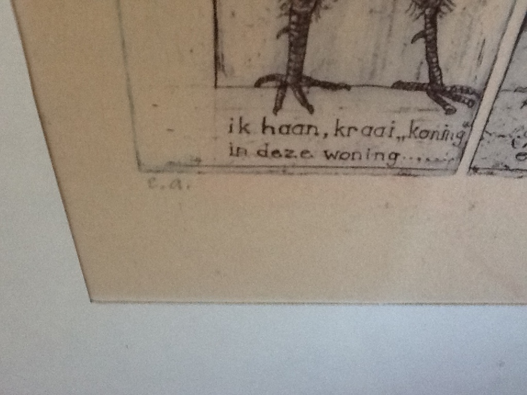 Karin Campfens : Kleurenlitho, ingelijst en gesigneerd kopen? Bied vanaf 15!