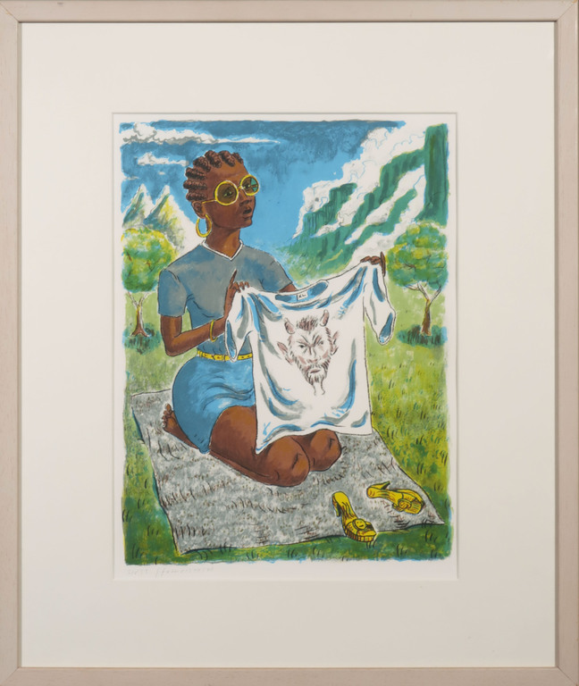 Frans Franciscus: Litho, Veronica in Kaapstad - Ingelijst kopen? Bied vanaf 1!