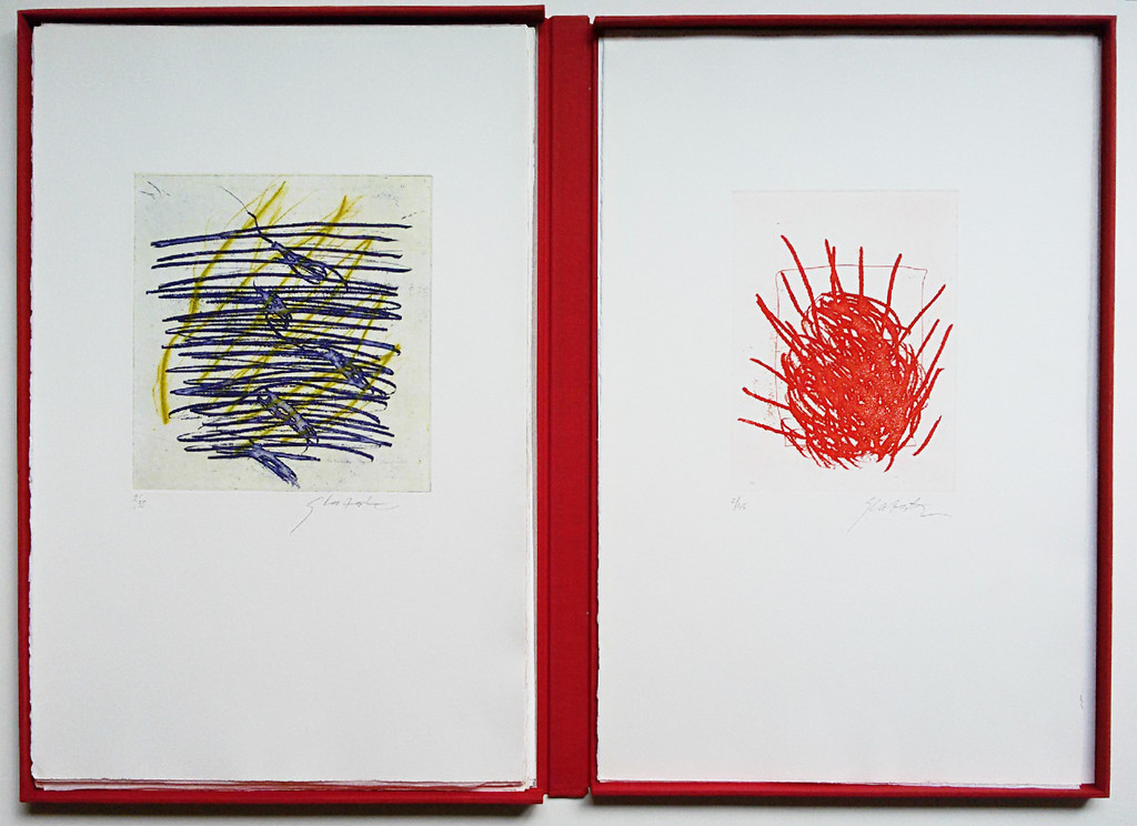 Ger Lataster en Bert Schierbeek - Een gat in het geluid, 10 etsen en gedichten kopen? Bied vanaf 750!