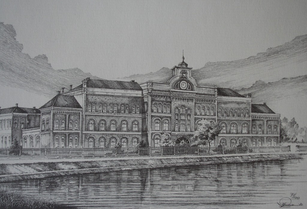 Wim Riem, prent van academisch ziekenhuis Utrecht, gesigneerd door ELS BORST kopen? Bied vanaf 15!