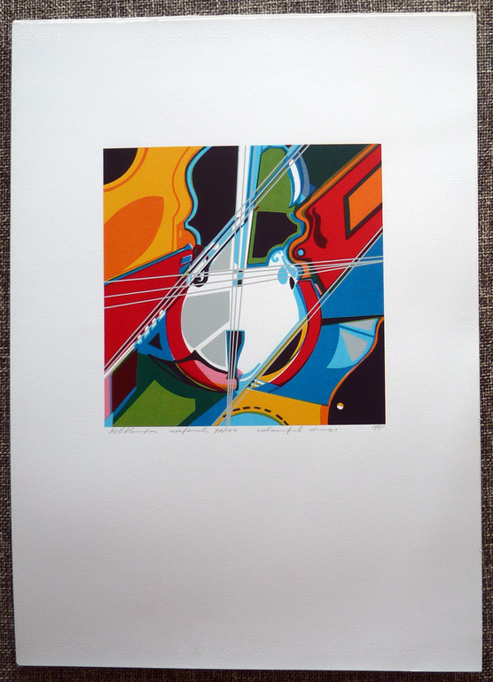 Bob Kemper: Kleurenlitho, Colourful Strings kopen? Bied vanaf 1!