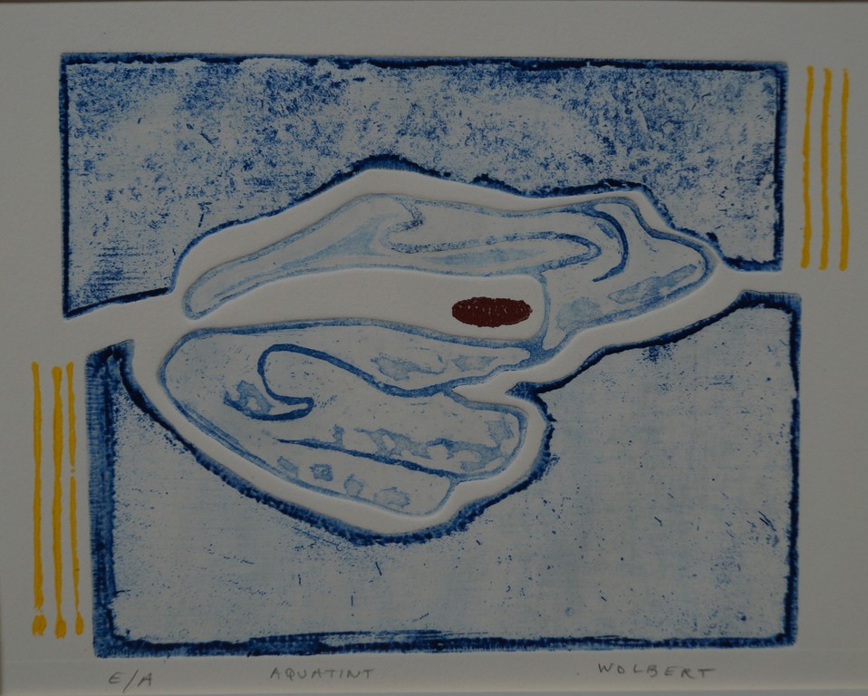 Heleen Wolbert - gesigneerde ets aquatint met reliëfdruk  kopen? Bied vanaf 1!