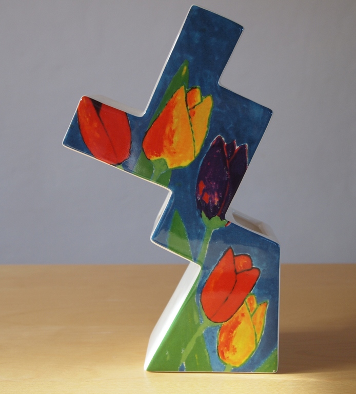 Janine Lokhorst voor Schoonhoven Keramiek - twee tulpenvazen kopen? Bied vanaf 30!