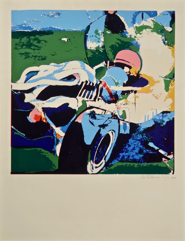 Kees van Bohemen: Zeefdruk, Zonder titel verkocht voor € 60!