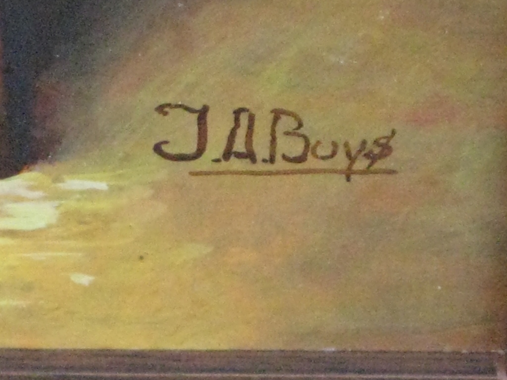 J.A Buys olieverf op board genre tafereel kopen? Bied vanaf 1!