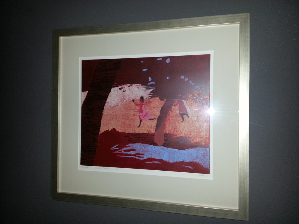 Henriette Boerendans - Houtsnede, gesigneerd getiteld en gedateerd 2007 verkocht voor € 39!