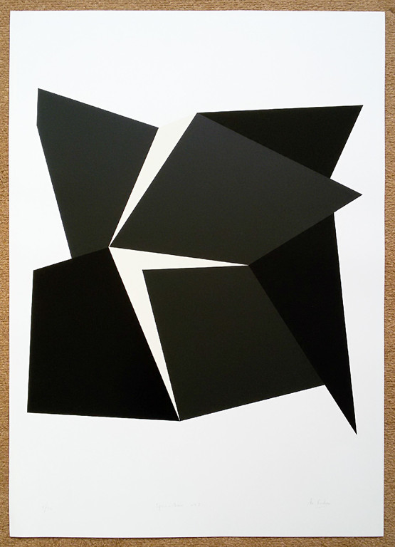 Marcel Verdren - Spacio Nero no. 7, zeefdruk kopen? Bied vanaf 150!