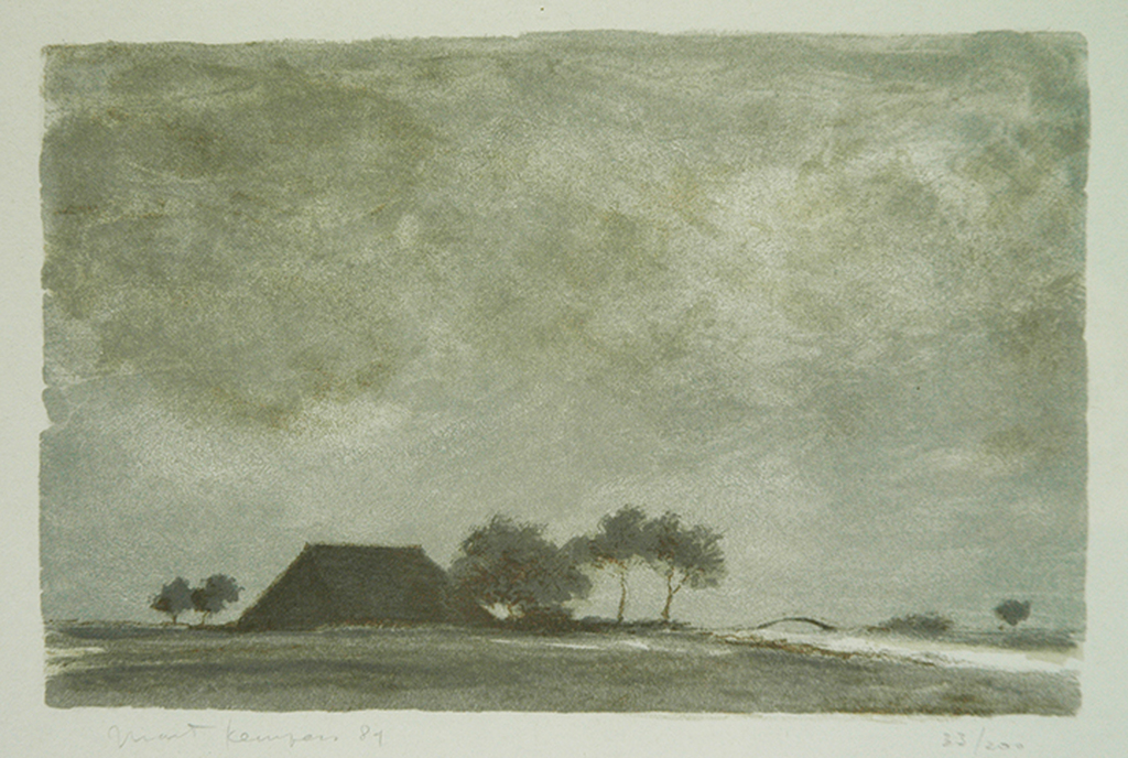Mart Kempers - Mart Kempers: lithografie, 1984 verkocht voor € 30!