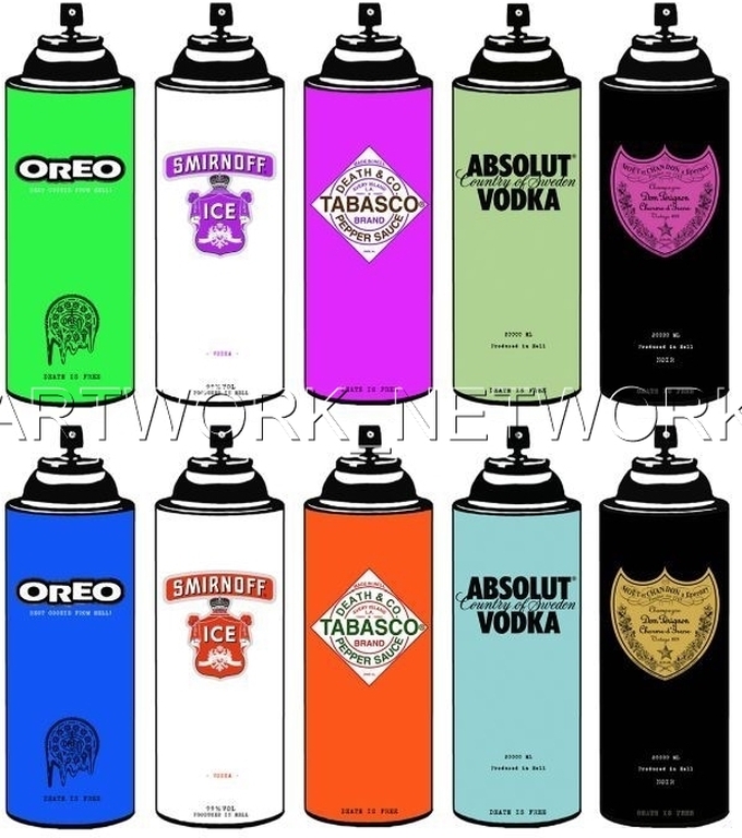 DEATH NYC "MIX Spray" - n° A/P - Signed with COA (Edition Artist Proof) kopen? Bied vanaf 1!