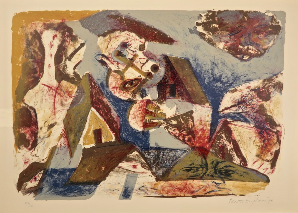 Martin Engelman: Zeefdruk, Zonder titel verkocht voor € 55!