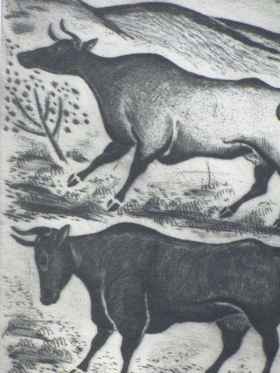 Jo Bezaan, La Camargue, Droge naald Ets kopen? Bied vanaf 90!