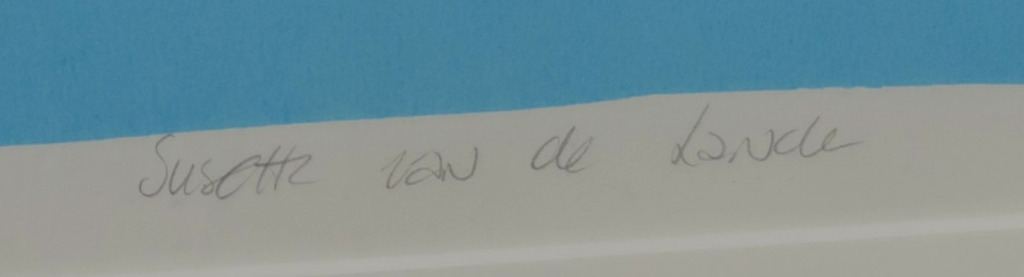 Susette van de Lande: Zeefdruk, Vorm en kleur II - Ingelijst kopen? Bied vanaf 1!