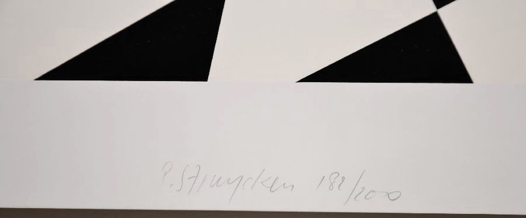 Peter Struycken: Zeefdruk. Abstracte Compositie kopen? Bied vanaf 100!